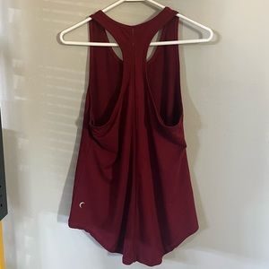Zyia Active Racerback Effortless Tank Top Maroon Burgundy Size XL